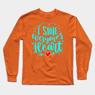 I Stole Everyone's Heart - kids boys girls Long Sleeve T-Shirt